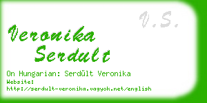veronika serdult business card